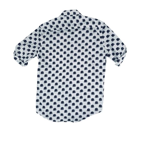 7DIAMONDS SHORT SLEEVE SHIRT WITH MOTORCYCLE JACKET PRINT MEDIUM - Picture 2 of 6